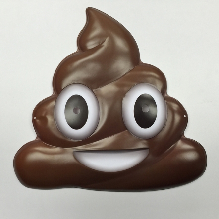 Poop emoji mask