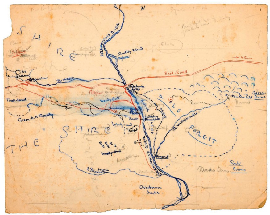 Earliest map of the Shire