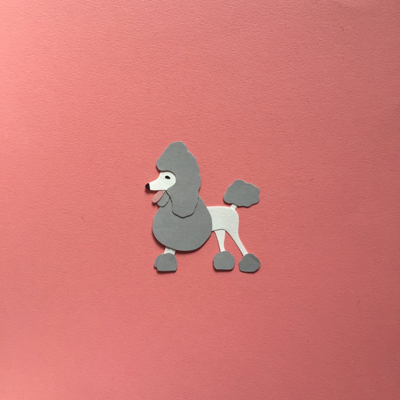 Paper emoji - poodle